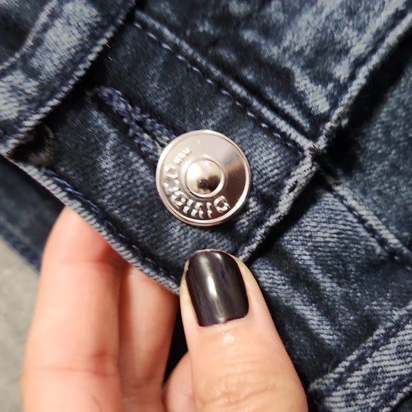 H&M DIVIDED High Rise Super Skinny Dark Denim Navy Blue Scrunch Jeans Jeggings - Picture 6 of 11